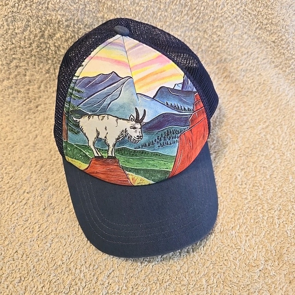 Sunday Afternoons Artist Series Mountain Goat/mountains Kid Trucker Snapback Hat